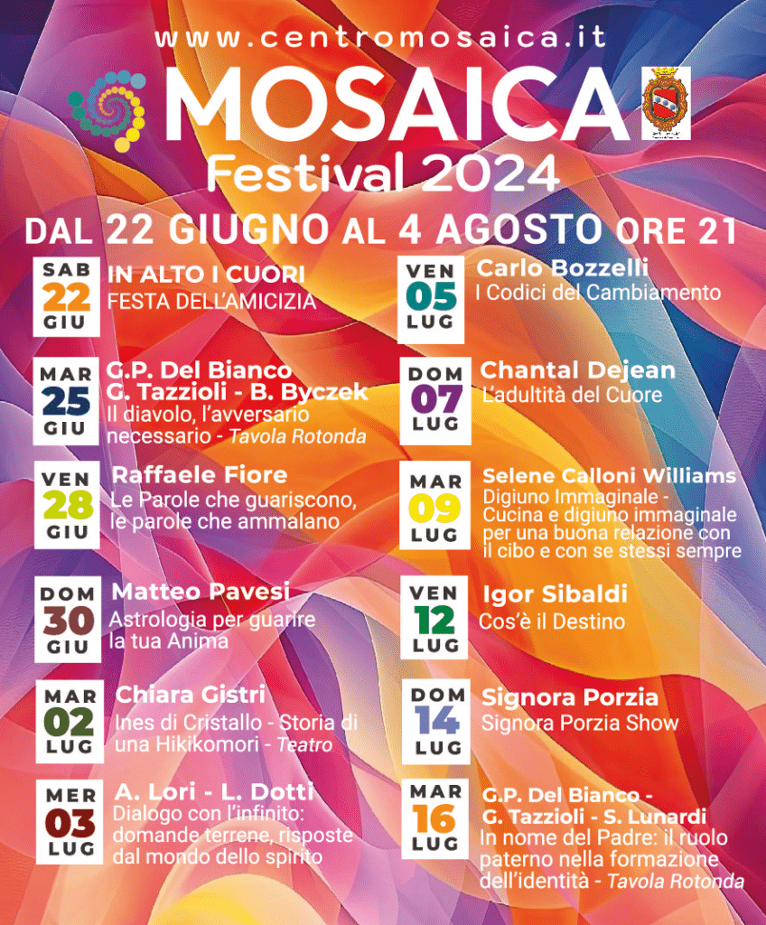 Volantino mosaica festival 2024